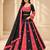 Rani Pink Navratri Rayon Mirror Work Chaniya Choli with Dupatta