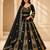 Black Navratri Rayon Mirror Work Chaniya Choli with Dupatta
