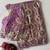 Lavender butterfly net embroidered saree with unstitched blouse