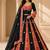 Red Navratri Rayon Mirror Work Chaniya Choli with Dupatta
