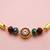 Luxury crystal rakhi with red & green beads for raksha bandhan