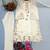 Ivory pure roman glass embroidered kaftan set with dupatta