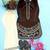 Brown pure roman silk blend embroidered kurta & farshi palazzo set