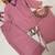 Rose gold Rakshabandhan Spacial crush kurti palazzo set with embellished koti