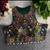 Green navratri special kutchi work blouse
