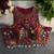 Maroon navratri special kutchi work blouse