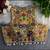 Gold navratri special kutchi work blouse