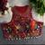 Red navratri special kutchi work blouse