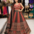Red Ajrakh Navratri Chaniya Choli Set with Mirror & Kodi Work