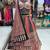 Red Ajrakh Navratri Chaniya Choli Set with Mirror & Kodi Work