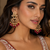 Antique red dangler polki earrings