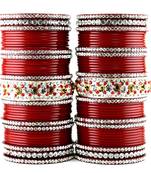 acrylic plastic suhag panjubi chura red colour  size-2.4,2.6,2.8,2.10