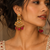 Antique Stone Polki Kundan Earrings