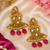 Antique Stone Polki Kundan Earrings