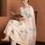 Women Floral Embroidered Regular Mirror Work Pure Cotton Kurta with Trousers & With Dupatta