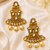 Antique pearl polki kundan earrings