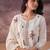 Floral Embroidered Thread Work Straight Kurta With Trousers & Dupatta