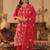 Women Floral Embroidered Regular Sequinned Straight Kurta with Trousers & Dupatta