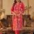 Women Floral Embroidered Regular Sequinned Straight Kurta with Trousers & Dupatta