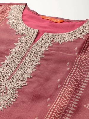 Ethnic Motifs Embroidered Kurta with Trousers & With Dupatta 3