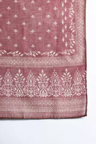 Ethnic Motifs Embroidered Kurta with Trousers & With Dupatta