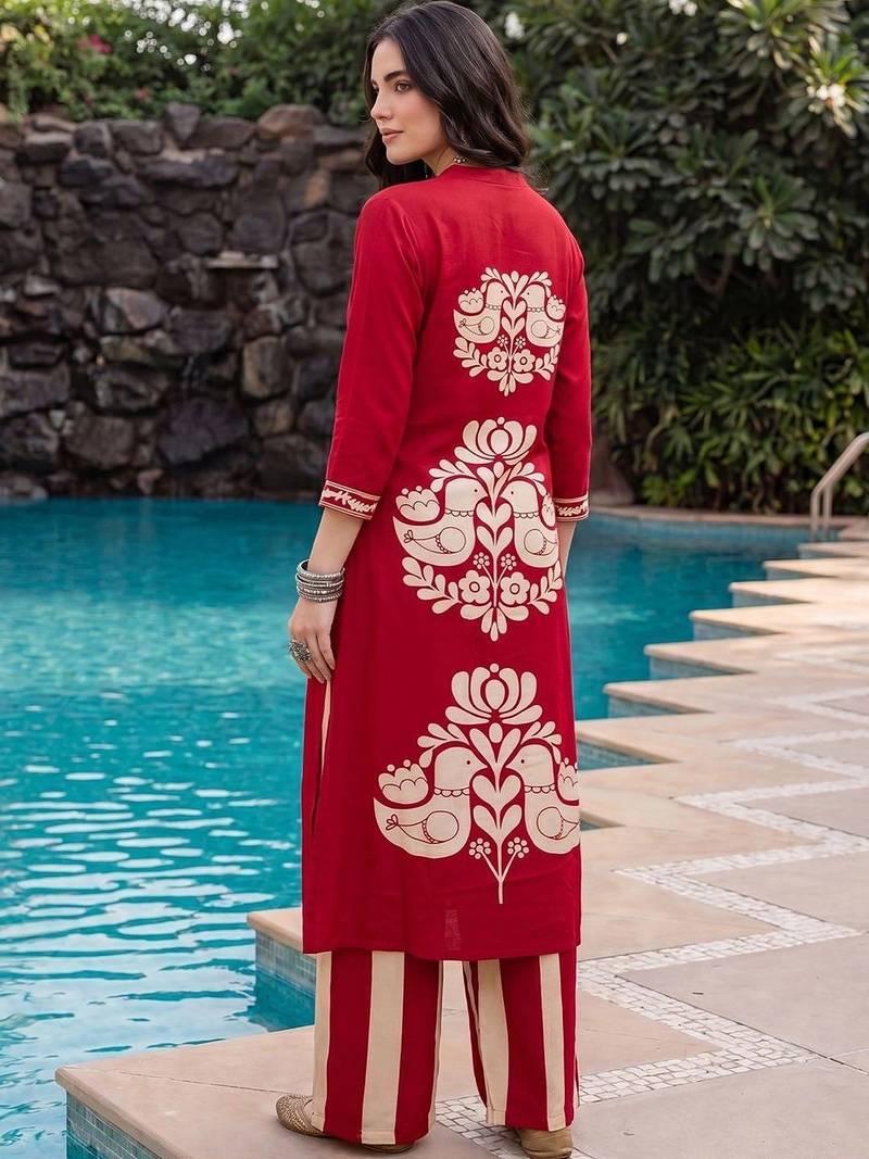 Women Ethnic Motifs Printed Regular Kurta with Palazzos