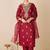 Women Ethnic Motifs Embroidered Regular Gotta Patti Kurta Trousers With Dupatta