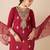 Women Ethnic Motifs Embroidered Regular Gotta Patti Kurta Trousers With Dupatta