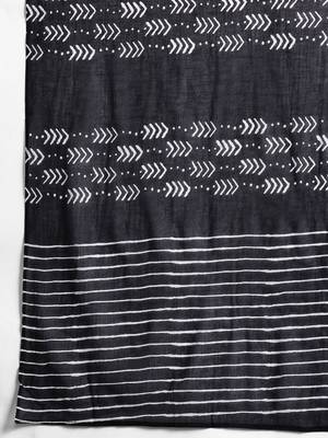 Geometric Printed Empire Thread Work Pure Cotton Kurta with Trousers & Dupatta 4
