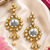 Premium mirror kundan earrings