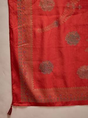 Women Ethnic Motifs Embroidered Regular Thread Work Kurta with Trousers & With Dupatta 7