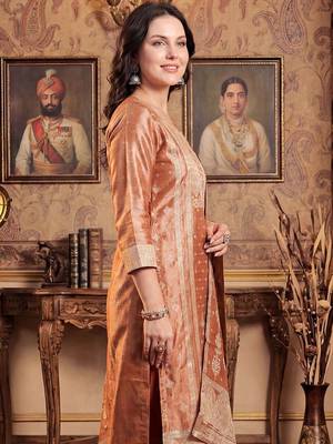 Women Ethnic Motifs Regular Kurta with Trousers & With Dupatta 3
