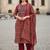 Women Printed Regular Thread Work Pure Cotton Kurta with Trousers & With Dupatta
