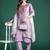 Floral Embroidered Thread Work Kurta with Trousers & With Dupatta