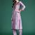 Floral Embroidered Thread Work Kurta with Trousers & With Dupatta