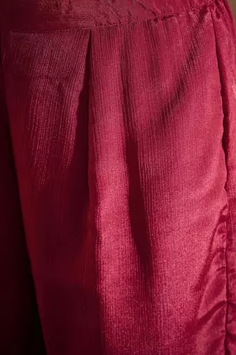 Ethnic Motifs Embroidered Sequinned Straight Kurta With Sharara And Dupatta