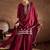 Ethnic Motifs Embroidered Sequinned Straight Kurta With Sharara And Dupatta