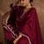 Ethnic Motifs Embroidered Sequinned Straight Kurta With Sharara And Dupatta
