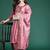 Floral Embroidered Thread Work Kurta with Trousers & With Dupatta