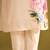 Floral Printed Beads And Stones Linen Kurta Wiith Trousers And Dupatta