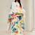 Women Floral Embroidered Empire Thread Work Kurta with Trousers & With Dupatta