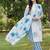 Women Floral Printed Regular Mirror Work Pure Cotton Kurta with Trousers & With Dupatta