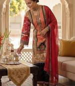 Women Ethnic Motifs Printed Regular Mirror Work Kurta with Palazzos & With Dupatta