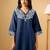 Women Ethnic Motifs Embroidered Regular Thread Work Linen Kurta with Palazzos