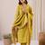 Women Floral Printed Regular Chanderi Silk Kurta with Trousers & With Dupatta
