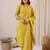 Women Floral Printed Regular Chanderi Silk Kurta with Trousers & With Dupatta