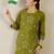 Women Floral Embroidered Cotton Kurta with Trousers