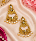 Premium Filigree Kundan Chandbali
