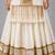 Off white cotton embroidered  mirror work kids lehenga choli