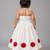 White cotton embroidered  patch work kids lehenga choli